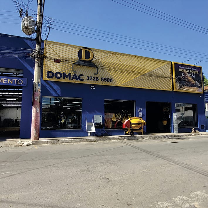 Foto da fachada do comércio da Domac - Máquinas, Ferramentas e Ferragens. Foto da fachada do comércio da Domac - Máquinas, Ferramentas e Ferragens.